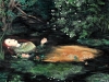 L'Ofelia - Millais - olio su carta telata - 30x40